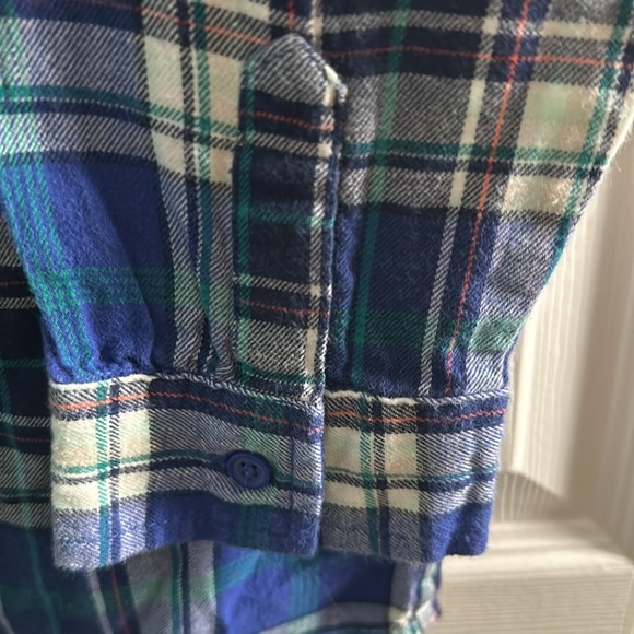 Old Navy Plaid Button Up Blue - Picture 3 of 6